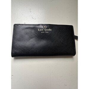 Kate Spade New York Wallet‎ Womens Leather Bifold Credit Card ID Holder Black